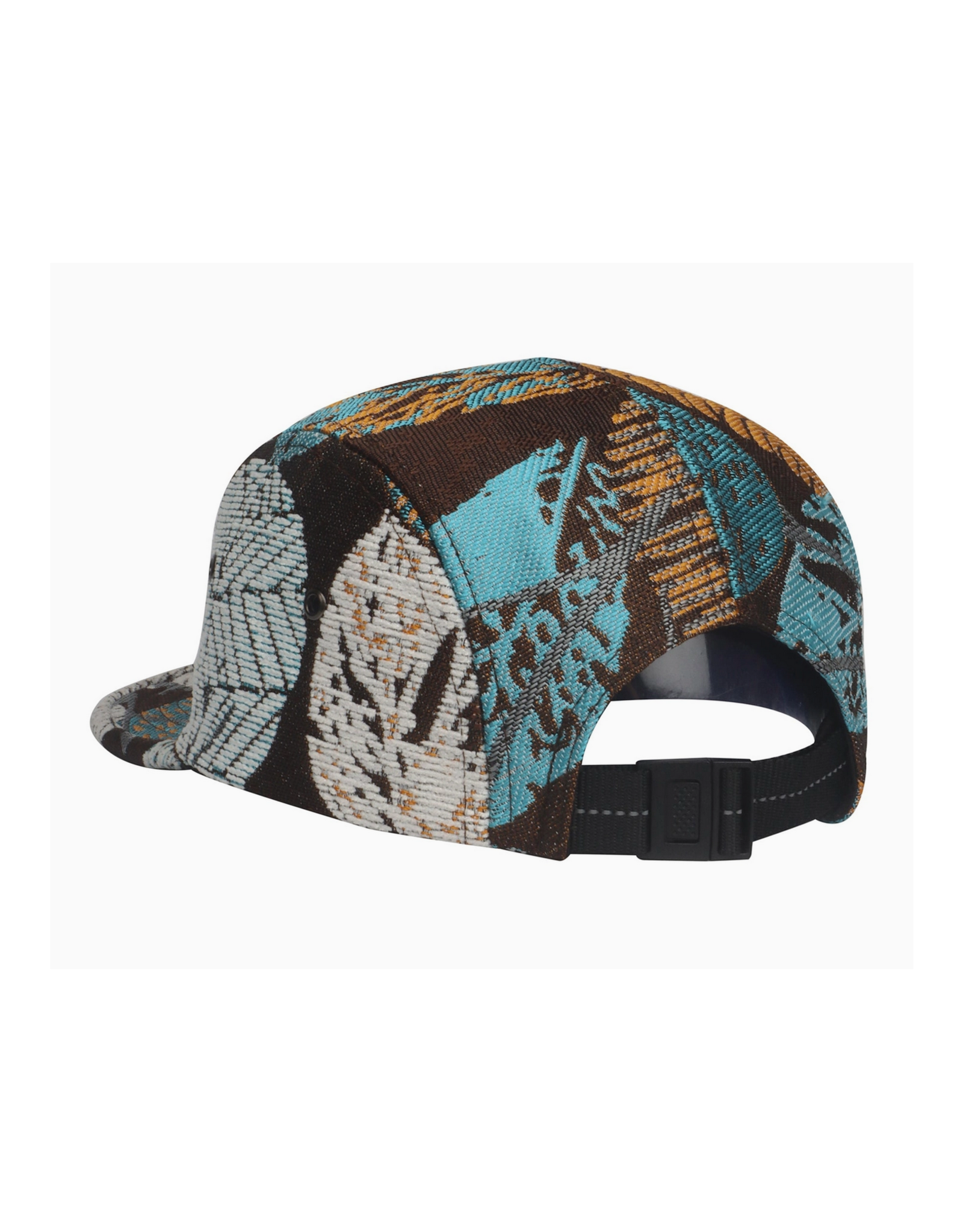 Jacquard 5 Panel Hat - Multicolor Leaf
