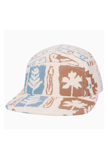 Jacquard 5 Panel Hat - Beige Nature