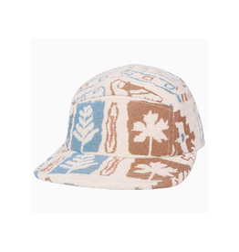 Jacquard 5 Panel Hat - Beige Nature