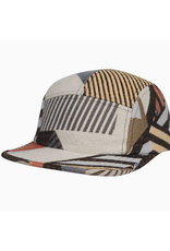Jacquard 5 Panel Hat - Beige Patchwork