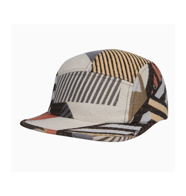 Jacquard 5 Panel Hat - Beige Patchwork