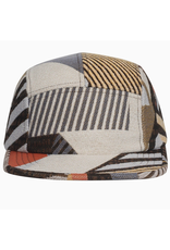 Jacquard 5 Panel Hat - Beige Patchwork