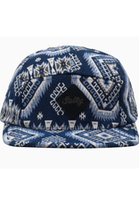 Jacquard 5 Panel Hat - Salty Geo Blue