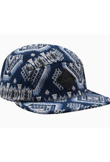 Jacquard 5 Panel Hat - Salty Geo Blue