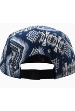 Jacquard 5 Panel Hat - Salty Geo Blue