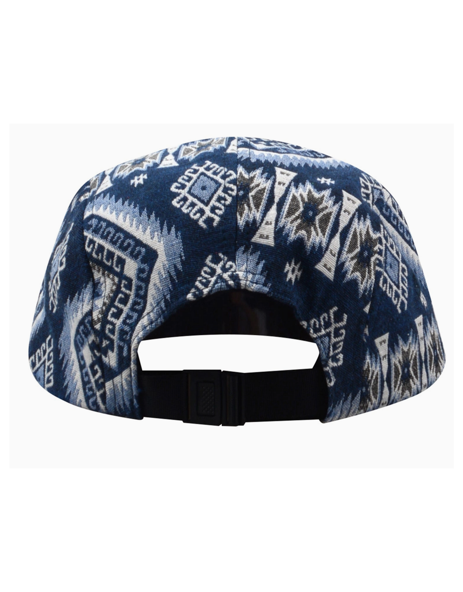 Jacquard 5 Panel Hat - Salty Geo Blue