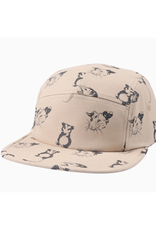 Cotton 5 Panel Hat - Khaki Opossum