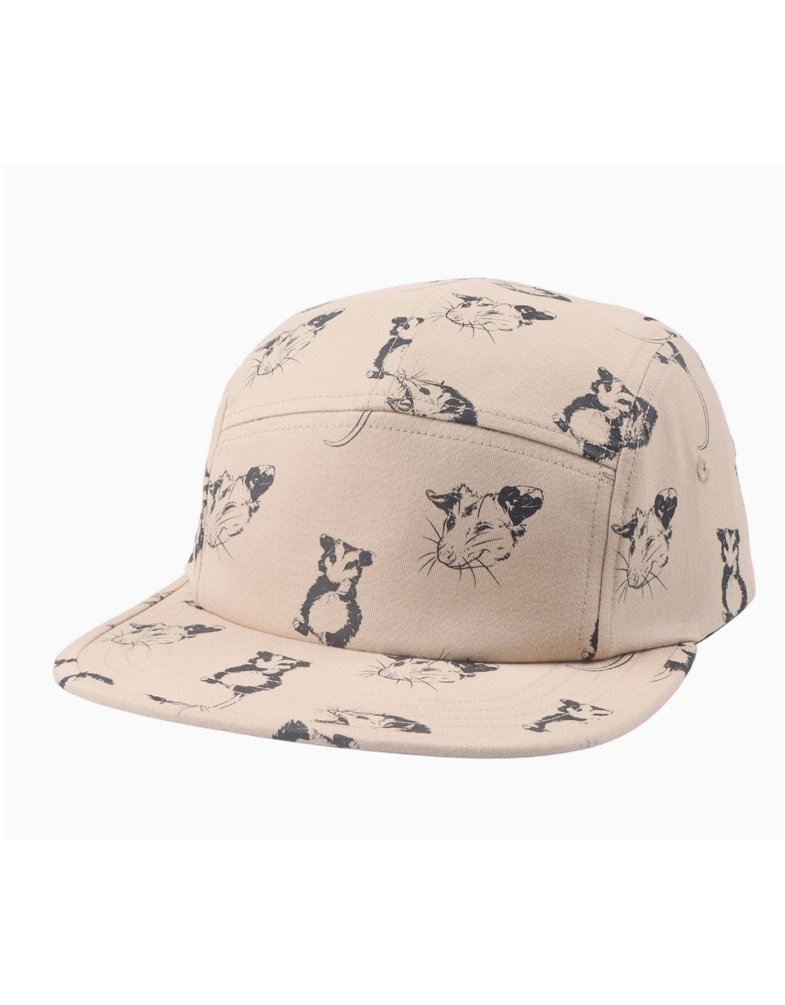 Cotton 5 Panel Hat - Khaki Opossum