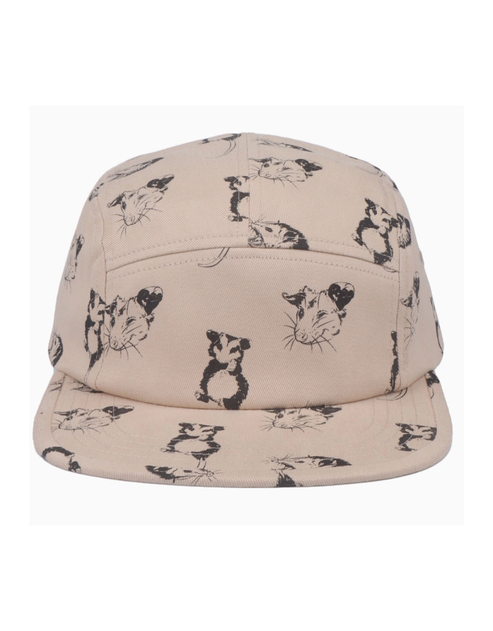 Cotton 5 Panel Hat - Khaki Opossum