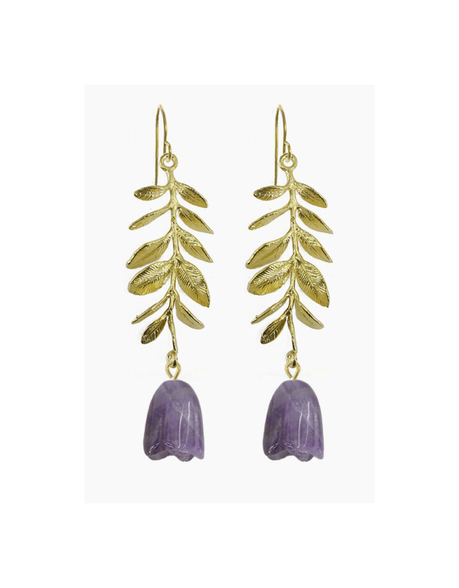 Amethyst Tulips Earrings