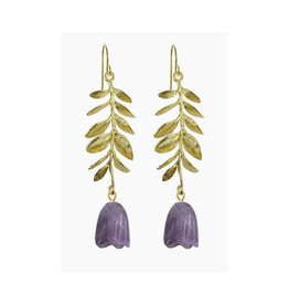 Amethyst Tulips Earrings