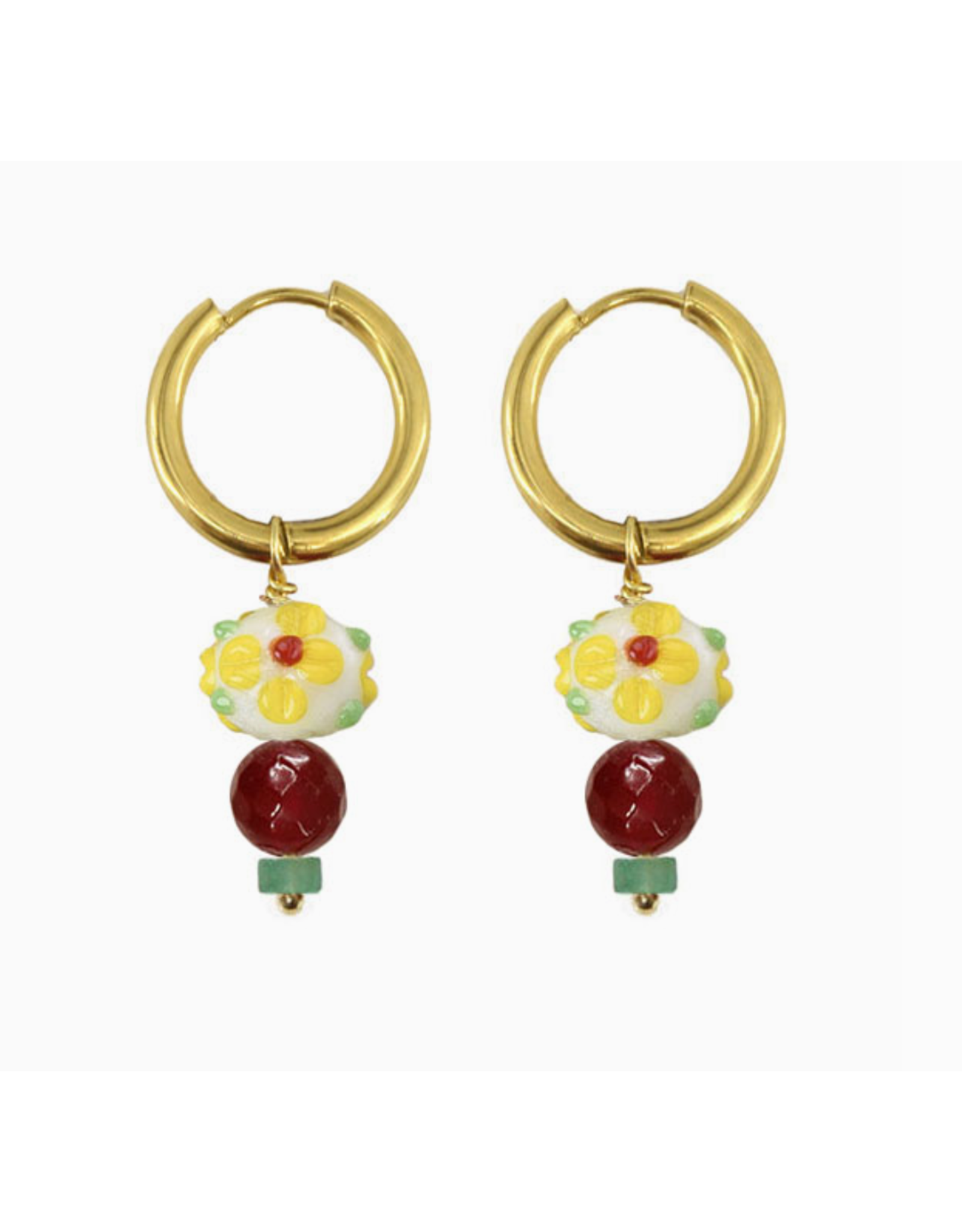 Garden Party Hoops Earrings