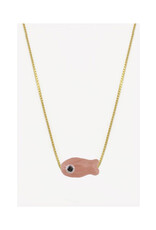 Porcelain Salmon Necklace