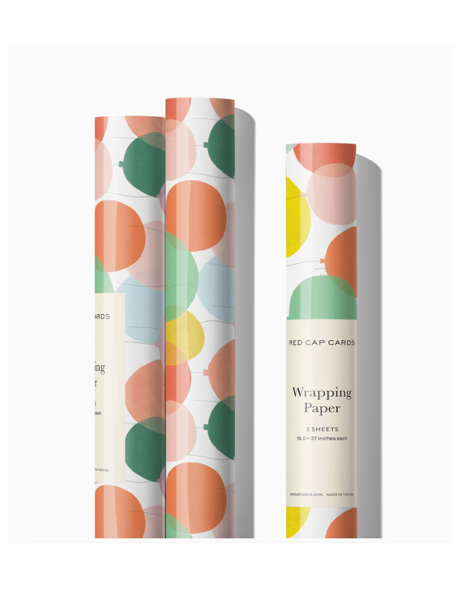 Birthday Balloons Wrapping Paper - Curbside Pick Up Only