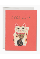 Good Luck Kitty Greeting Card