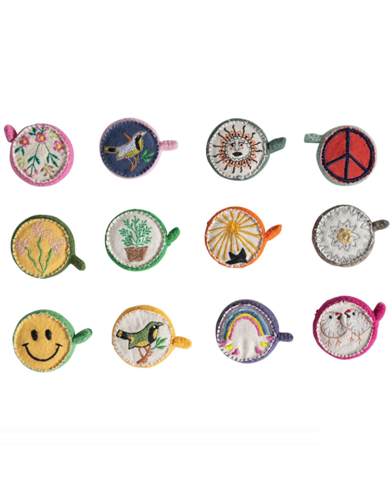 Embroidered Wool Felt Tape Measure (Assorted)