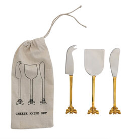 Cheese Knife with Bee (Set of 3)