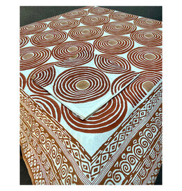 Russet Orange Circles Tablecloth