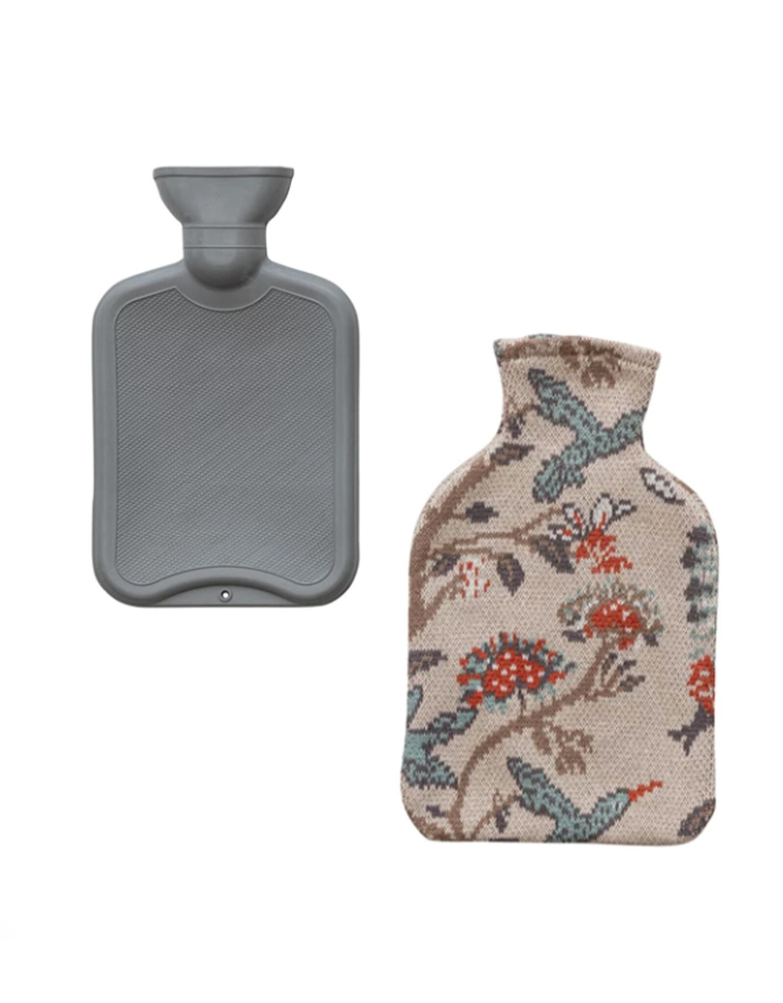 Hot Water Bottle w/ Cotton Cover - Rustic Woodland