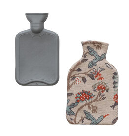 Hot Water Bottle w/ Cotton Cover - Rustic Woodland