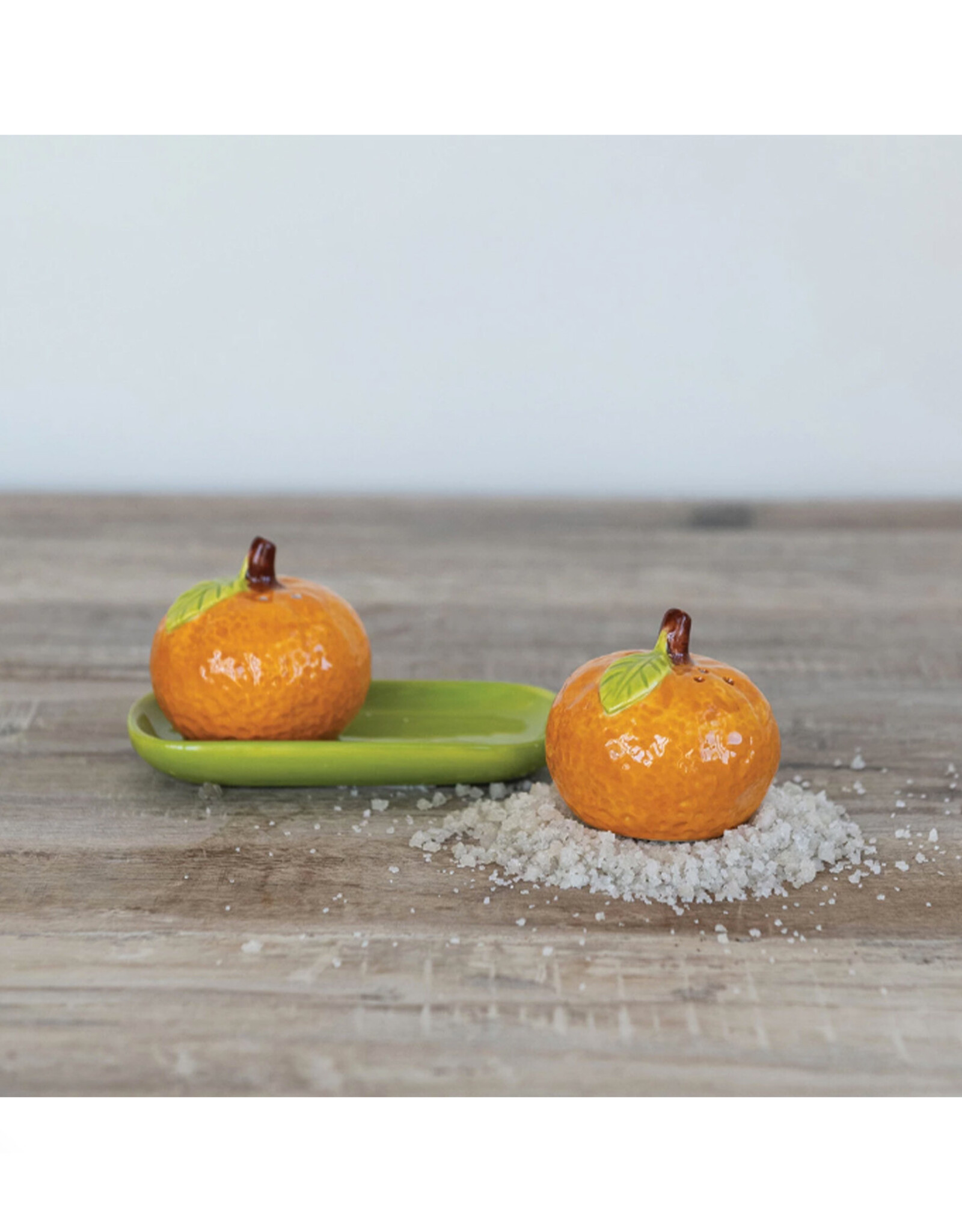 Clementine Shaped Salt & Pepper Shakers
