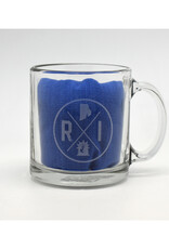 Rhode Island Emblem Glass Coffee Mug