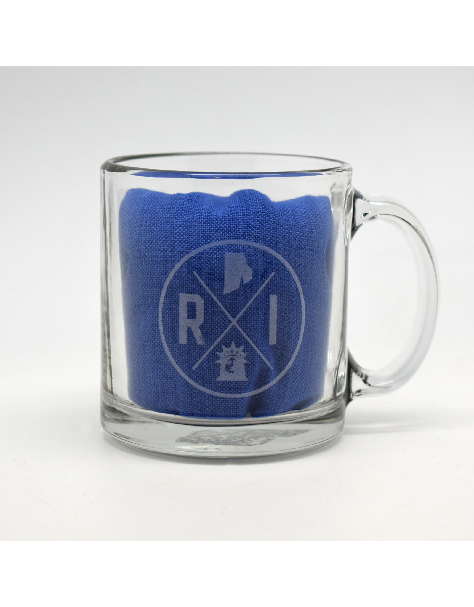 Rhode Island Emblem Glass Coffee Mug
