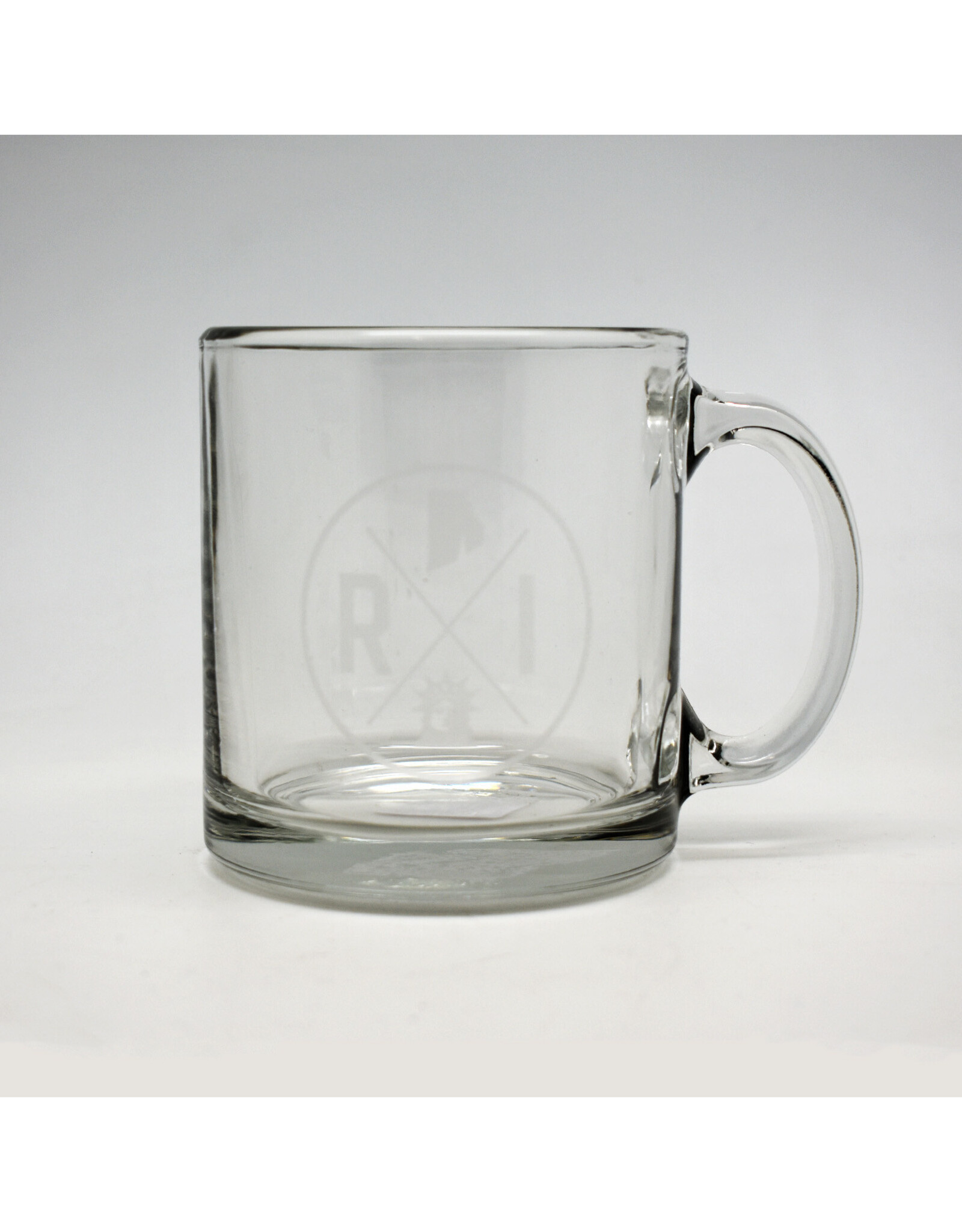 Rhode Island Emblem Glass Coffee Mug