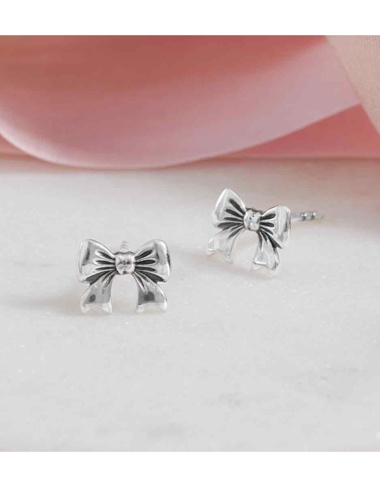 Sterling Silver Bow Post Earrings