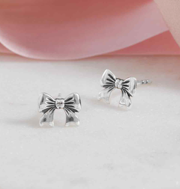 Sterling Silver Bow Post Earrings