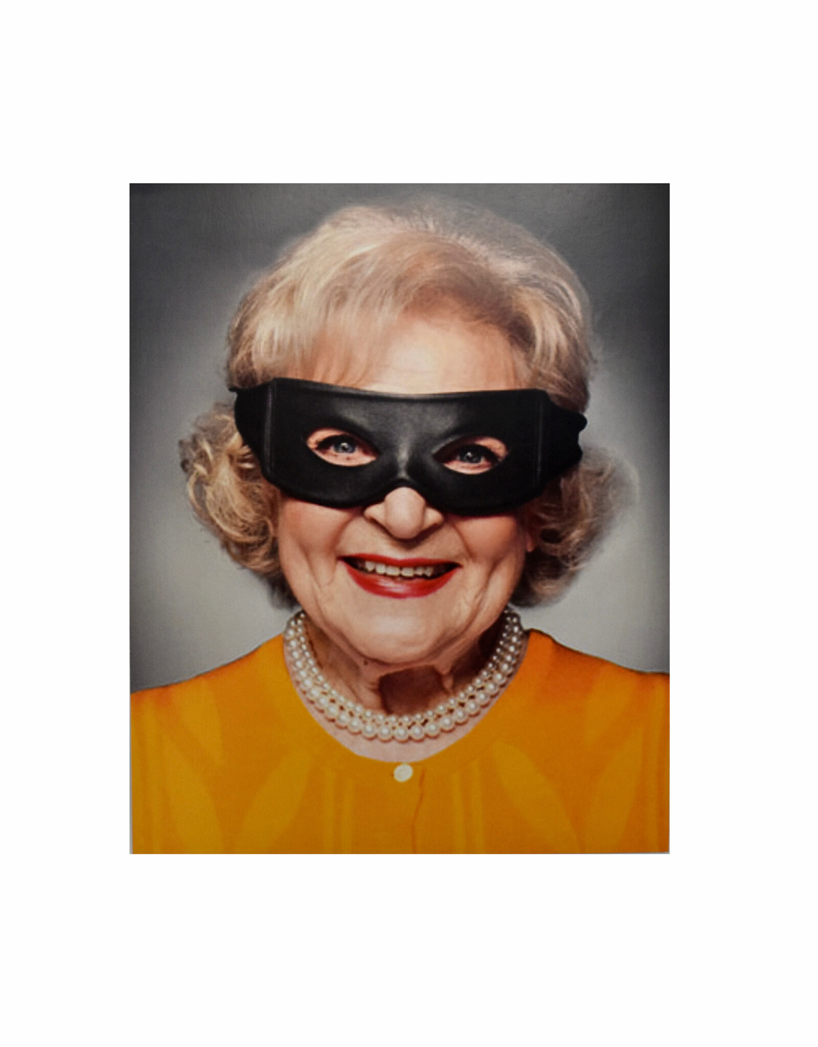 Betty White Masked Print *
