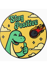 Stay Positive Dinosaurs Enamel Pin