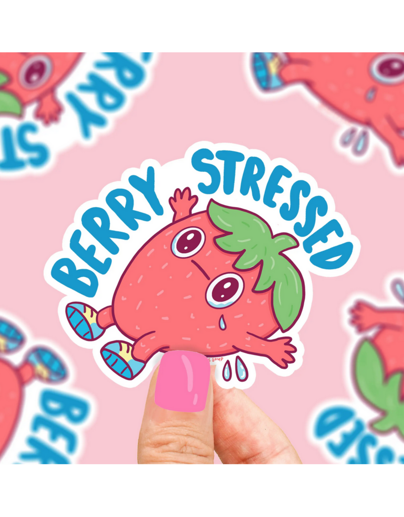 Berry Stressed Sticker