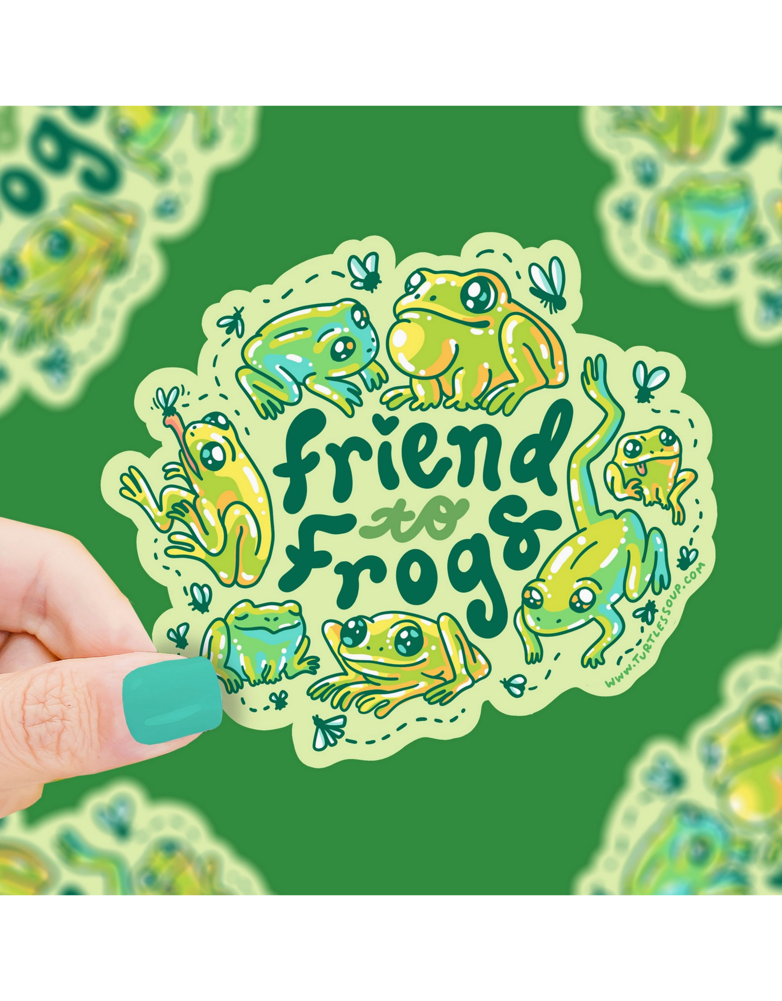 Friend to Frogs Sticker