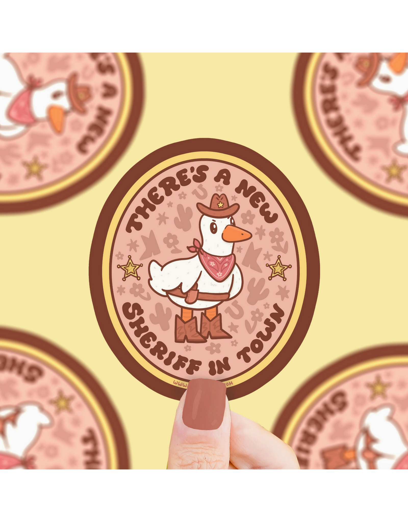 There's a New Sheriff in Town Goose Sticker