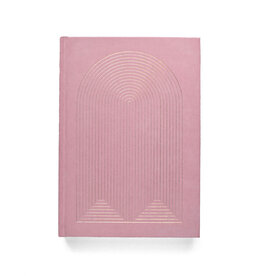 Radiant Rainbow Suede Journal - Pink