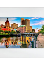 Providence Rhode Island River Sunset Postcard