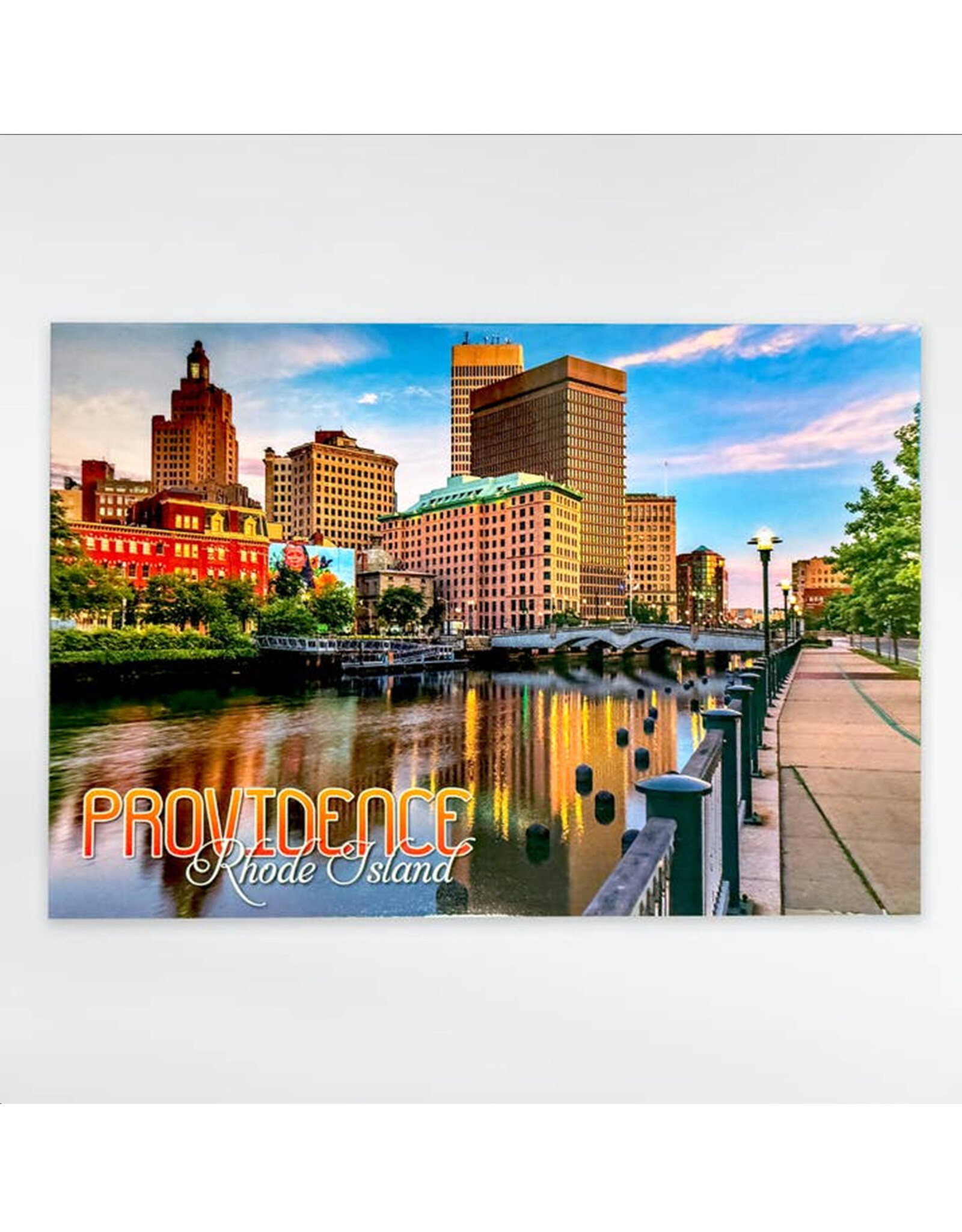 Providence Rhode Island River Sunset Postcard