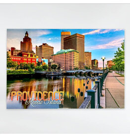 Providence Rhode Island River Sunset Postcard