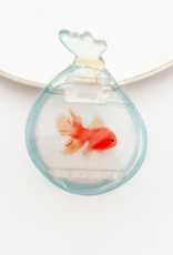 Goldfish In Bag Claw Clip