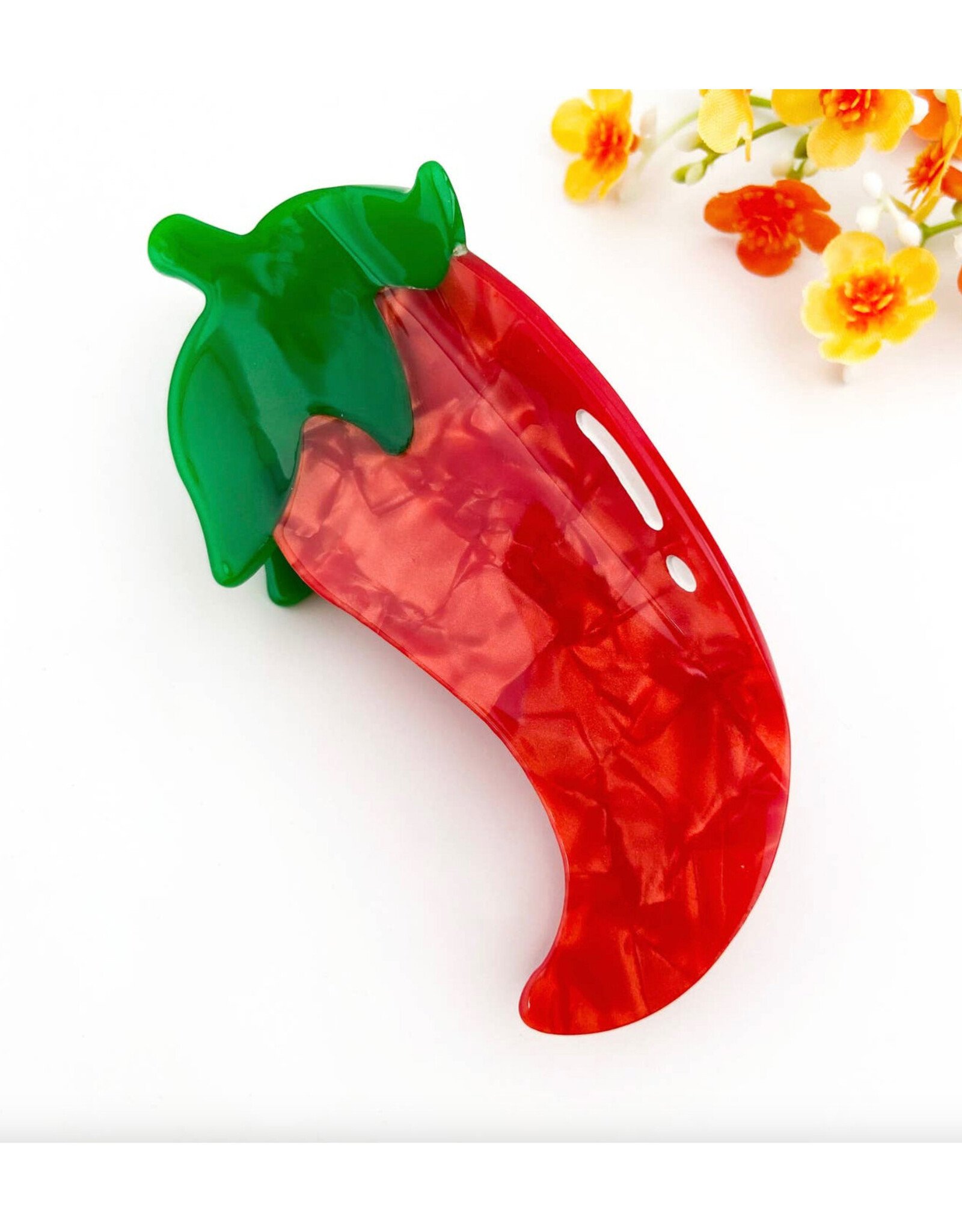 Red Chili Pepper Claw Clip