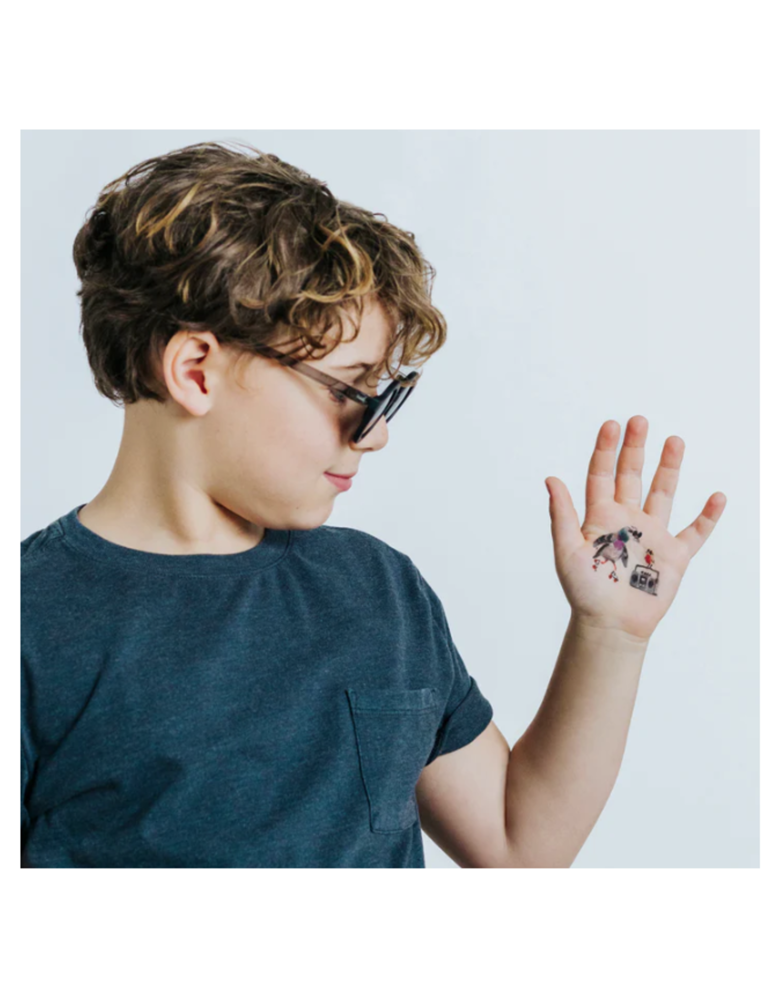 Skatin' City Pigeon Tattoo Pair