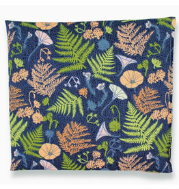 Navy Fern  Lavender Heat Wrap -
