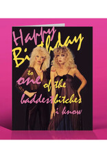 Happy Birthday Baddest Bitch 80's Greeting Card