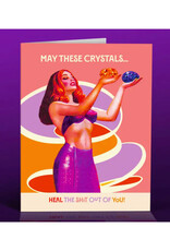 Crystal Lady Healing Greeting Card