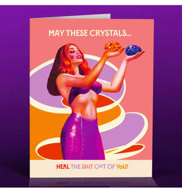 Crystal Lady Healing Greeting Card