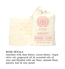 Rose Petals Soap Bar in Bag