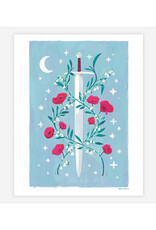 Floral Sword Print