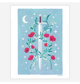 Floral Sword Print