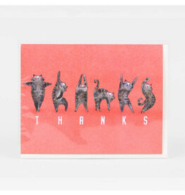 Thanks Cats Greeting Card